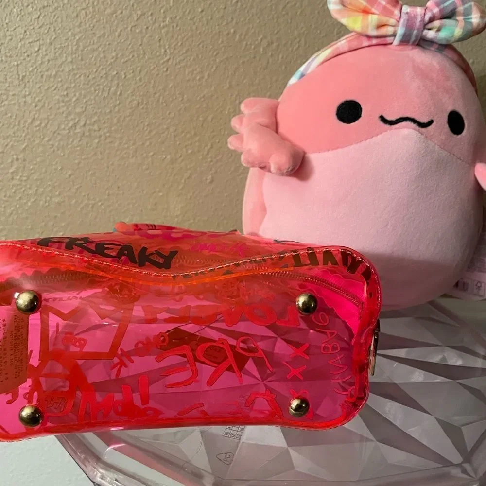 Hello 3 AM PVC Graffiti Purse & Lady Kraken Squishmallow Great Gifts NWT!